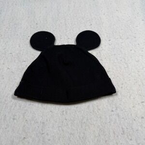 Disney Jumping Beans Baby Mouse Ear Beanie Hat Black 6 Month RN73277